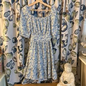 Beautiful Blue Floral Dress